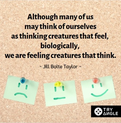 Quote we are feeling creatures that think