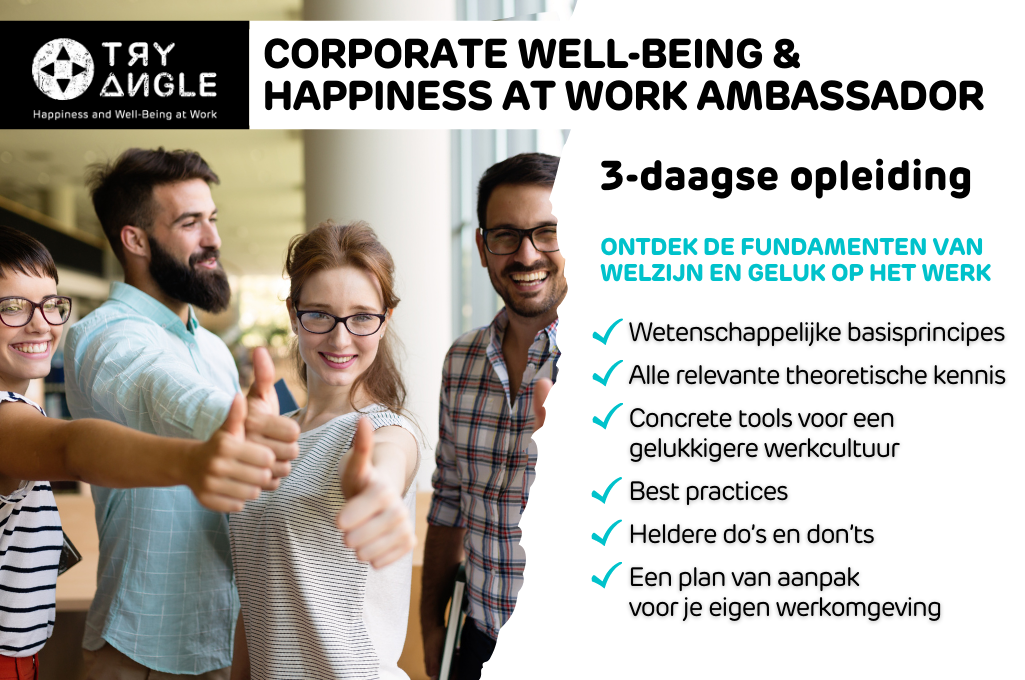 Corporate well-being and happiness at work ambassador training
