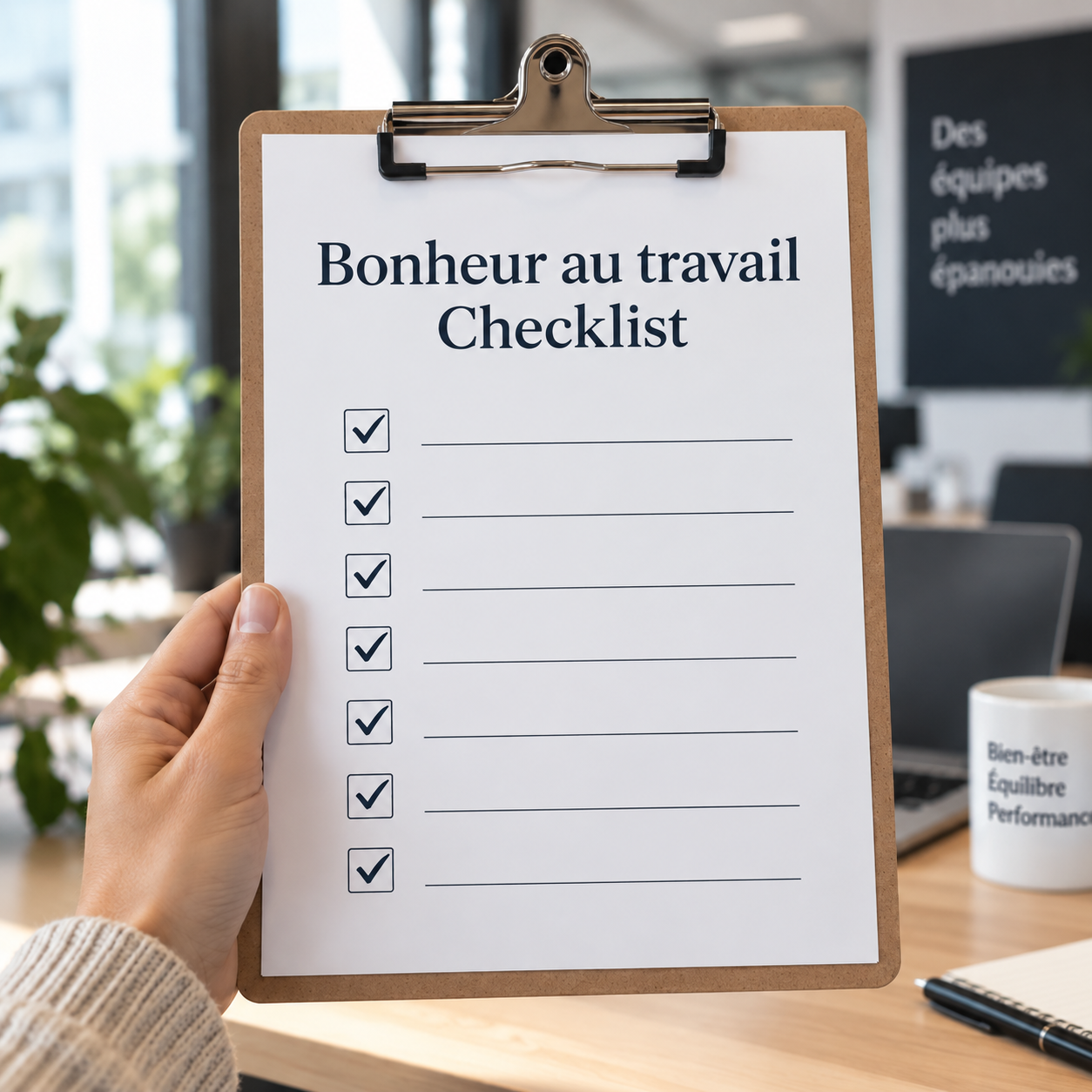 Checklist Bonheur au Travail